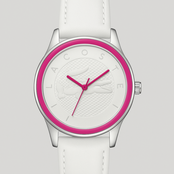 Montre Lacoste Femme – Édition Blanche & Rose Élégance