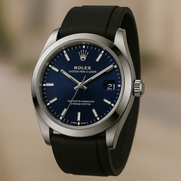 Montre Rolex Oyster – Édition Cadran Bleu Saphir
