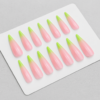 Faux Ongles Longs – Édition Dégradé Rose & Vert Pomme – Image 2